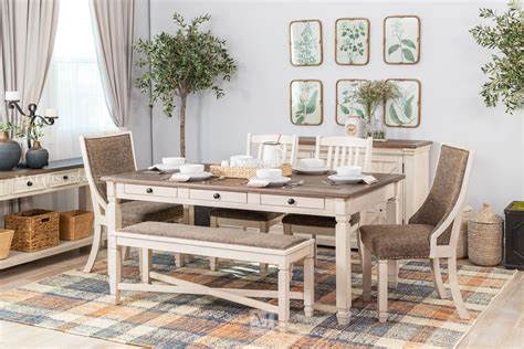Ashley Bolanburg Dining Room Table in White | Mathis Home | Grindleburg ...
