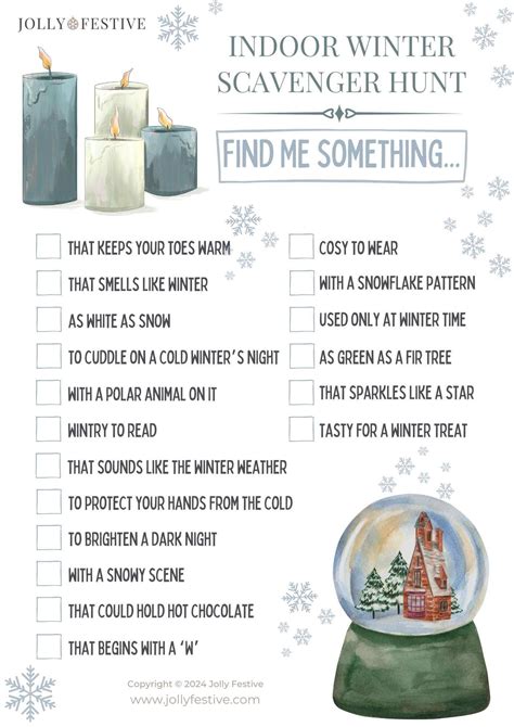 Indoor Scavenger Hunt Mindfulness Activity For Kids: Fun Indoor