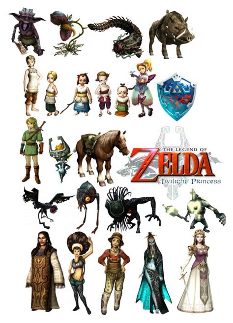 Twilight Princess Characters - Printable Word Searches
