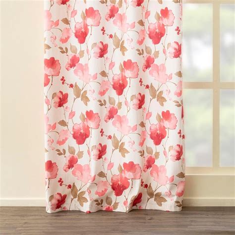 Buy Lavish Printed Peach Blackout Door Curtain - 1.35 x 2.70 m from ...