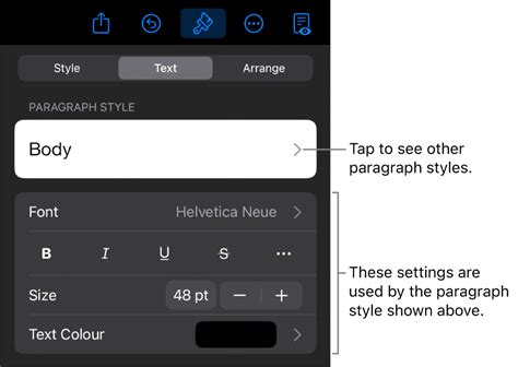 Use text styles in Keynote on iPad - Apple Support (IN)