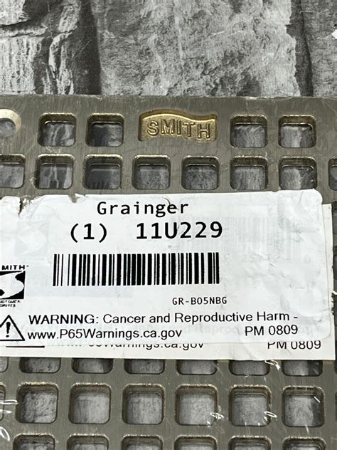 Jay R Smith Floor Drain Grate B05NBG, for 5" Square Nickel Bronze Grid ...