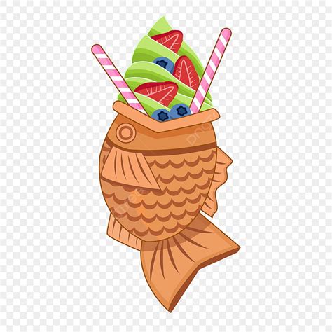 Matcha Ice Cream Vector Hd Images, Strawberry Matcha Ice Cream Japanese ...