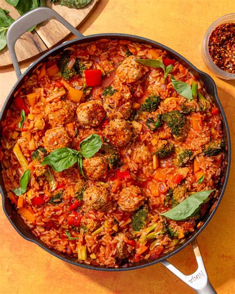 One Pot Meatballs and Rice – Beat The Budget