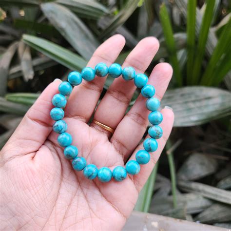 Buy Certified & Energised Turquoise Firoza Bracelet - Know Price and ...