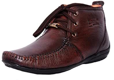 Buy Zoom Men's Pure Leather Formal Shoes D-3181-Brown-10 at Amazon.in