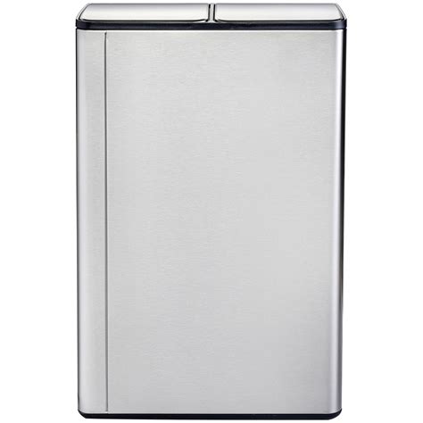 Double Compartment Stainless Steel Kitchen Bin