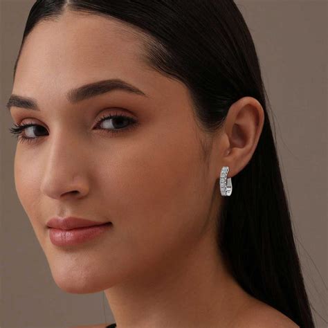 Buy Stylish Silver Hoop Earrings Online | TrueSilver