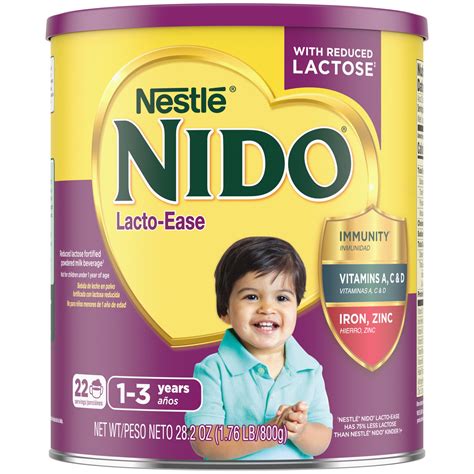 Nestle NIDO Lacto-Ease Toddler Powdered Milk Beverage, 28.2 oz - CVS ...