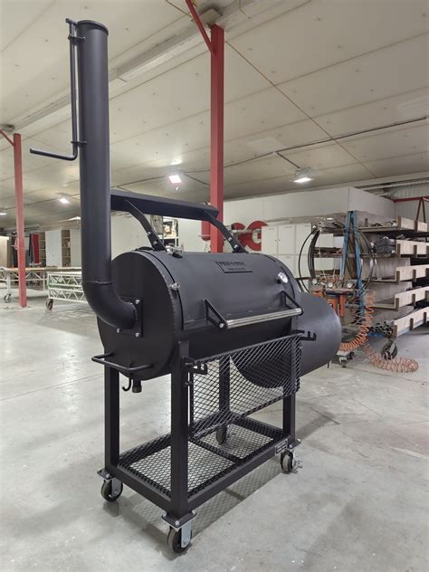 Купить офсетный Техасский Смокер Гриль ProBBQ Smokers модель М, цвет металл