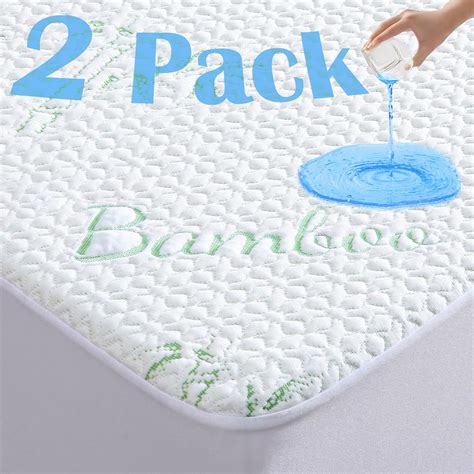 Amazon.com: GOONIK 2 Pack Twin Size Mattress Protector, Breathable ...