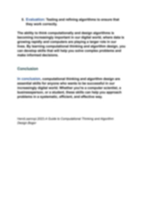 Algorithm Design Computational Thinking 的图像结果