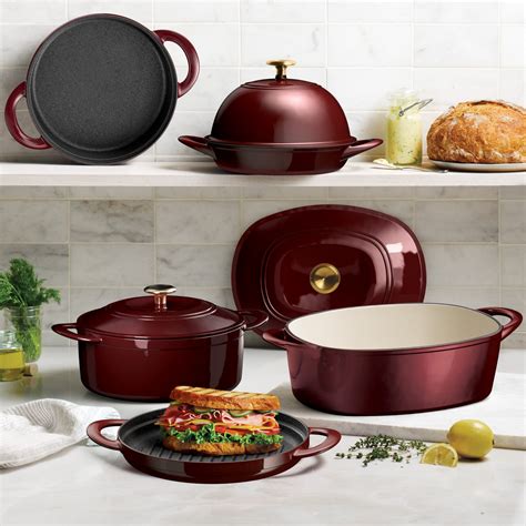4-Piece Stackable Enamel Cast Iron Cookware Set - Tramontina USA
