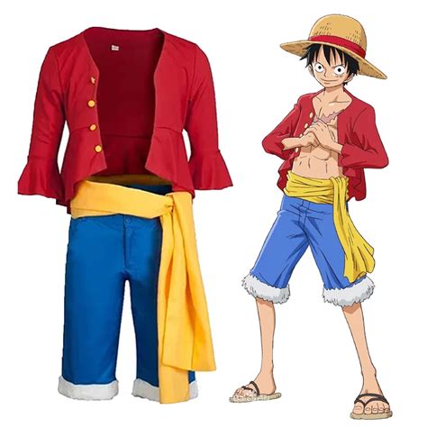 Venkuber Monkey D Luffy Cosplay Costume Set - One Piece Anime India | Ubuy