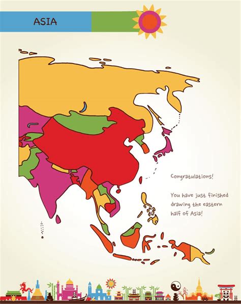 Asia Map Drawing 的图像结果