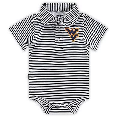 Infant Garb Navy/White West Virginia Mountaineers Carson Striped Short ...