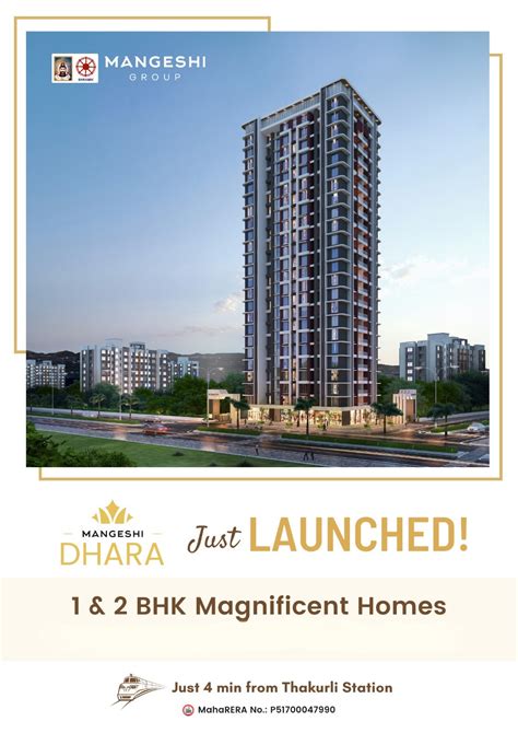 Mangeshi Dhara Luxury 1, 2 BHK Flats For Sale in Thakurli