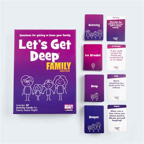 Let's Get Deep® Family Edition: The Ultimate Conversation Card Game ...