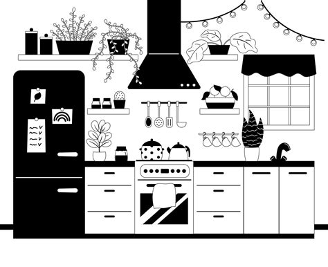 Black And White Kitchen Art Prints