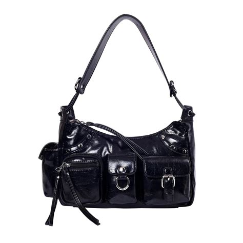 Buy Harper Utility Black Shoulder Bag | Lino Perros