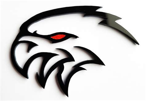 2x Hawk Bird Hellhawk Redeye Emblem Logo for Grand Cherokee Trackhawk SRT - Etsy