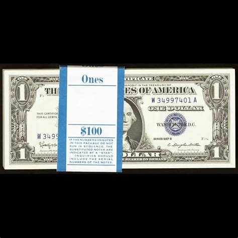 $1 1957-B blue seal. Small Silver Certificates 1621 - Executive Currency