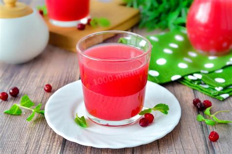 Клюквенный кисель рецепт с фото пошагово - 1000.menu