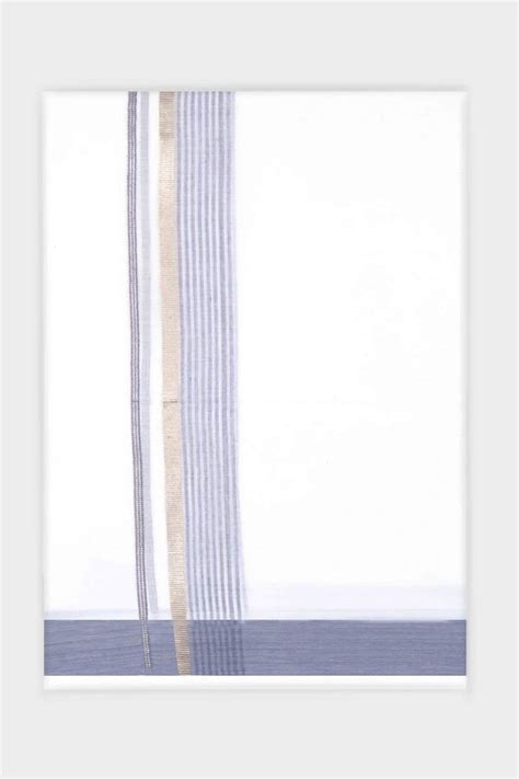 Bloom Crystal - Grayish Violet Smooth Cotton Double Layered Dhoti With ...