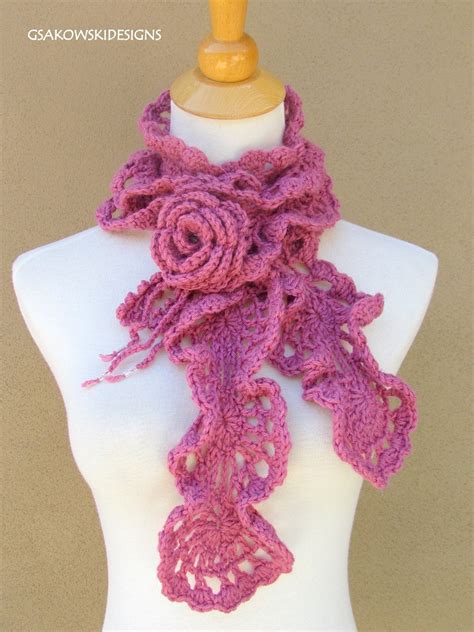 PATTERNS FOR CROCHETED SCARVES « Free Patterns