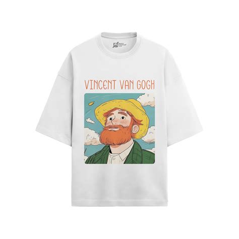 Vincent van Gogh Oversized French Terry T-Shirt #GeniusDoodles – theFDClub