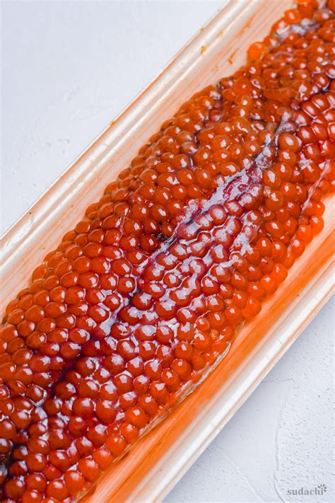 Homemade Ikura Caviar (Japanese Soy Cured Salmon Roe) | Sudachi