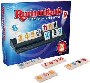 Kandle Rummikub Large Numbers Edition Rummy Tile Game Educational Board ...