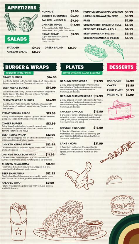 Crave Cafe Menu