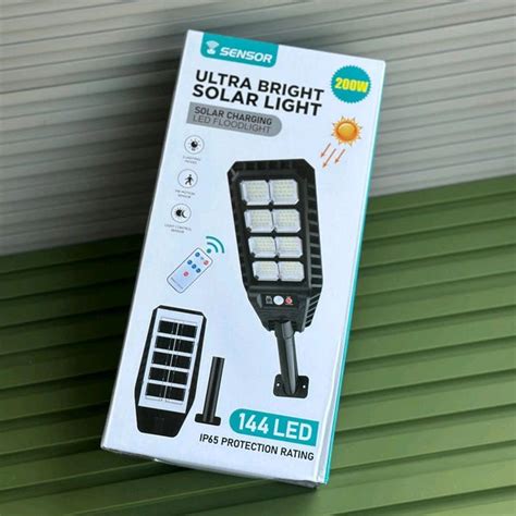 Ultra Bright 200W Solar LED Flood Light , 144 LEDs – Onstara Private ...