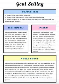 Image result for Goal Setting Object Lesson