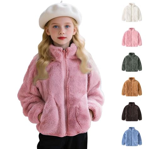 Bovxnpu Toddler Boys Girls Fall Winter Jacket, Girls Fleece Jacket ...
