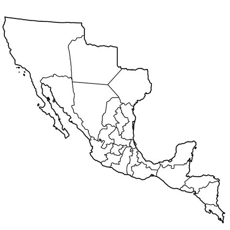 Mapa de México con todos los estados