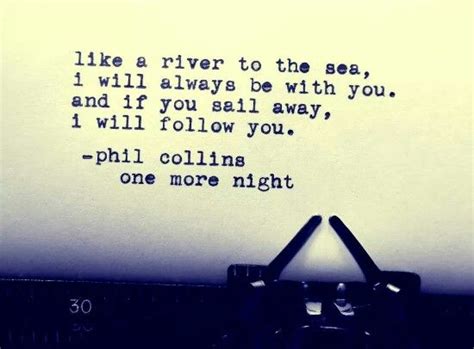 Phil Collins "One more night" | Great song lyrics, Lyrics to live by ...
