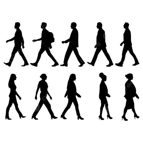 Clipart People Walking