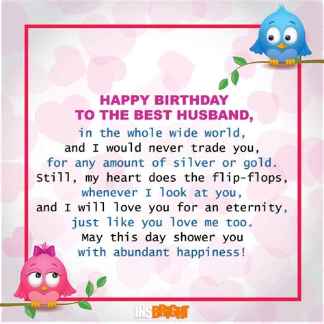 Happy Birthday Poems To Husband - belated happy birthday