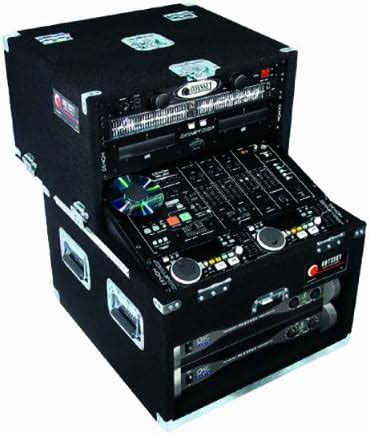 Odyssey CS4804 Carpeted Slide Style Combo Case With An 8u Slanted Rack ...