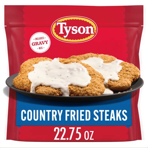 Tyson Frozen Country Fried Steaks with Gravy Mix (22.75 oz) Delivery or ...