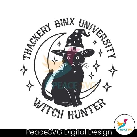 A Clipart Image Featuring A Black Cat Wearing A Witch Hat, Sitting On A ...