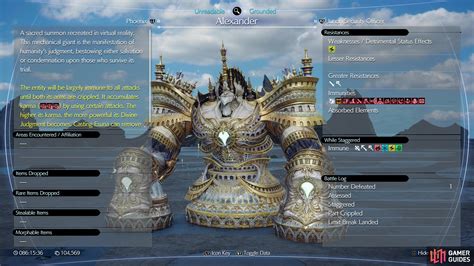 Alexander - Final Fantasy VII Rebirth Database | Gamer Guides®