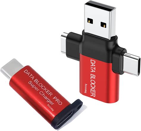 Amazon.com: PortaPow USB Data Blocker (Red Single Pack) - Protect ...