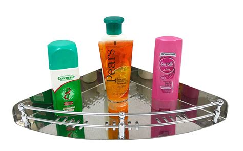3007 Stainless Steel Multi Purpose round Corner Shelf/Bathroom Shelf/K ...
