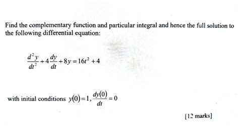 Finding Complementary Function 的图像结果