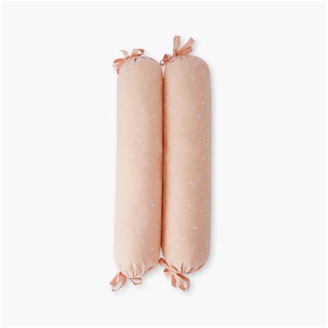 Buy PORTICO Little Peaches Cotton Set of 2 Infant Bolsters - 40cm from ...