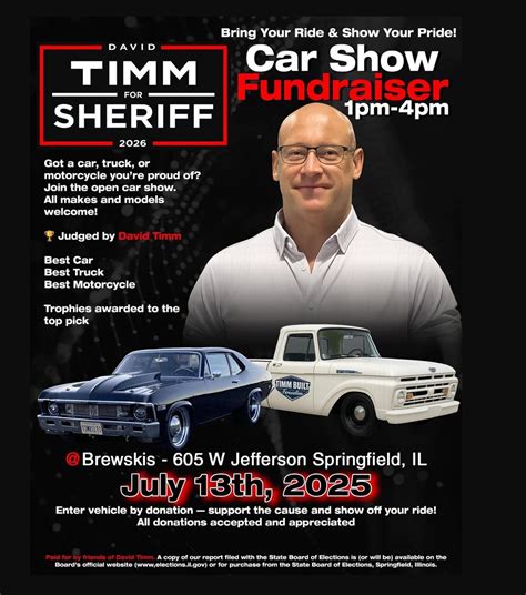 Car Show Fundraiser, Brewski’s Pub, Springfield, 13 July 2025 | AllEvents
