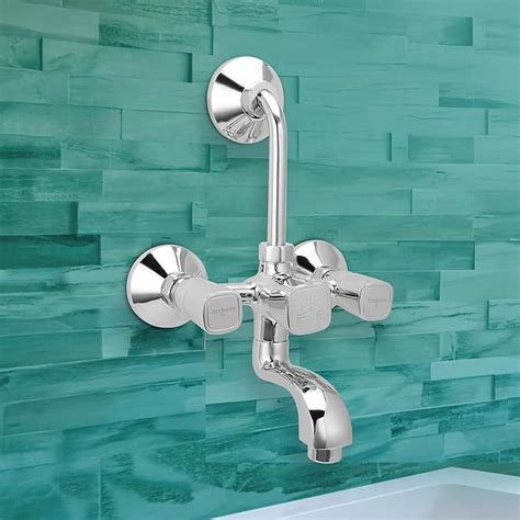 Hindware F740020CP Dove Hot and Cold Wall Mixer with Overhead Shower ...